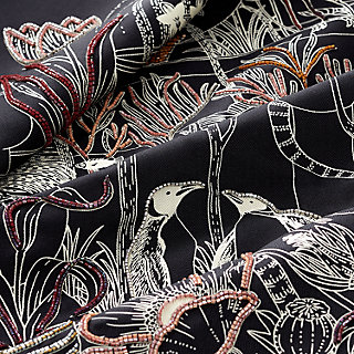 カレ 90 プレシュー 《プレシャス・パラダイス》 - ブラック | Hermès